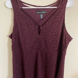 Love and legend maroon top